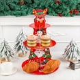 thumbnail image 6 of 3 Tier Cupcake Stand, Christmas Cupcake Tower Stand, Premium Cupcake Holder for Christmas Birthday, Pastry, Cady, Weddings, Parties,  Green, 6 of 6