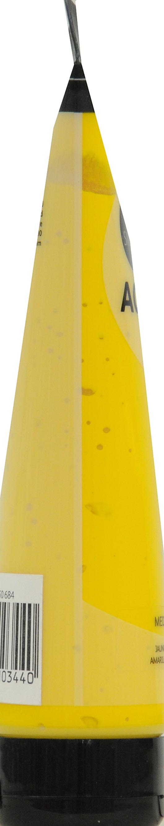 Daler-Rowney, tube de peinture acrylique Simply jaune moyen, 250 ml / 8,4 fl. Oz, 1 chacun