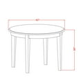 thumbnail image 5 of East West Furniture Boston 5-piece Wood Dining Set in Cappuccino/Blue, 5 of 6