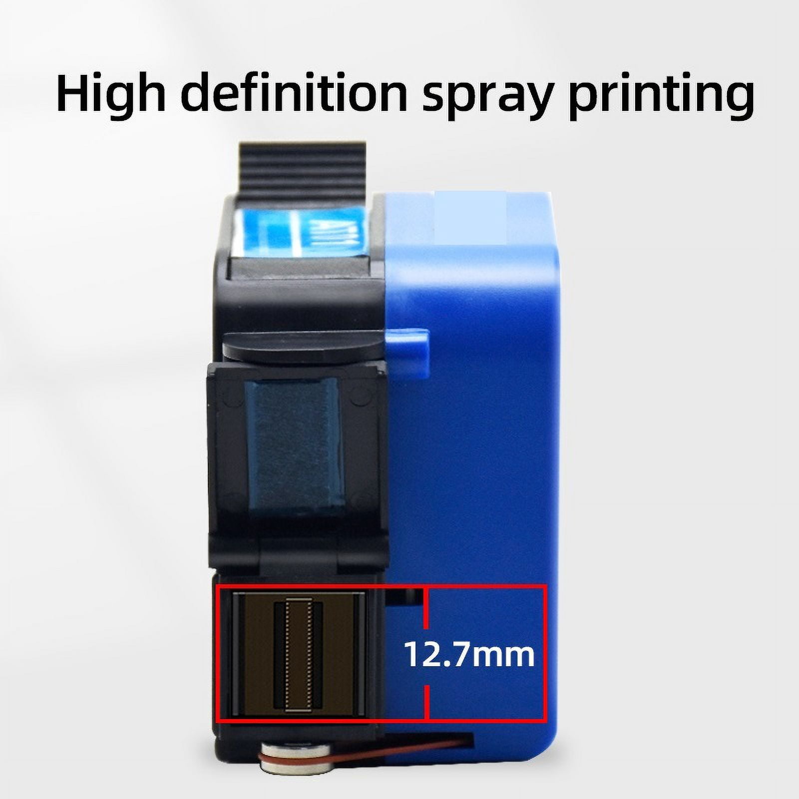 Portable Mini Label Printer 12.7mm Handheld Batch Number QR Code Packaging Bag Printing Encoder ,Versatile Surface Compatibility