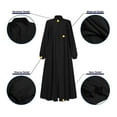 thumbnail image 5 of IBTOM CASTLE Abayas for Women Muslim Dress Prayer Clothes Zipper Maxi Long Robe Kaftan Dresses Islamic Dubai Loose Abaya Dress M Black, 5 of 8