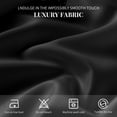 thumbnail image 3 of Yiannan Fabric Water-Repellent Stall Shower Curtain,Mold Resistant & Machine Washable Shower Curtain liner,36x72 Inches, Black, 3 of 7