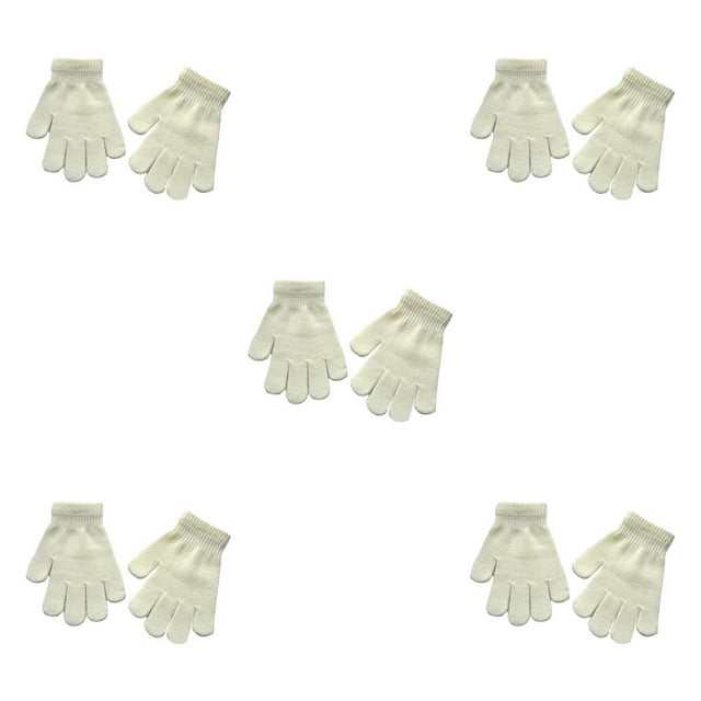 1 par de guantes para niños Minnieouse Accesorio de ropa cómoda invierno Blanco CBP201976