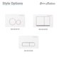 thumbnail image 3 of Swiss Madison Well Made Forever SM-WC001W Actuator Flush Plate, White Swiss Madison Well Made Forever NA, 3 of 5