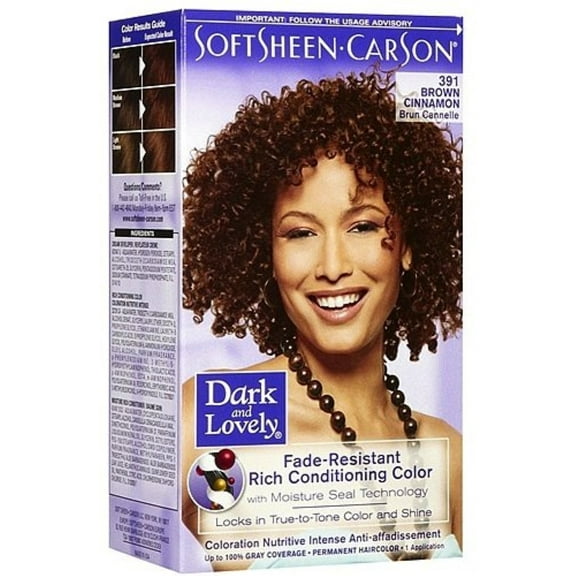 Dark and Lovely Fade Resistant Rich Conditioning Color, No. 391, Brown Cinnamon, 1 ea (Pack of 4)