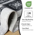 thumbnail image 6 of Balacho Modern Geometric Floral Black Area Rug, 6' x 9', 6 of 8