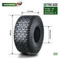 thumbnail image 4 of One 15X6-6 Lawn Mower Tractor Cart Turf Tire 4 Ply 15x6-6 -13114, 4 of 5