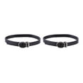 thumbnail image 1 of 2 pares de cordones de cuero sencillos y prácticos para mujer zapatos cinturón correa para atar el tobillo banda para bloquear tacones altos, 1 of 6