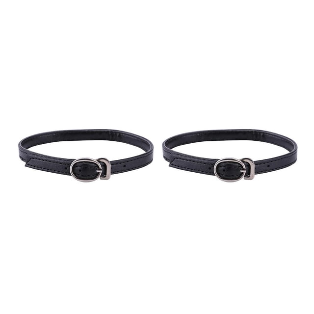 2 pares de cordones de cuero sencillos y prácticos para mujer zapatos cinturón correa para atar el tobillo banda para bloquear tacones altos
