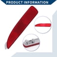 thumbnail image 4 of Reflector trasero derecho de parachoques Unique Bargains, marcador lateral No.52163WB002/52163WB001 para Toyota Prius 2019-2022, 1 pieza roja, 4 of 7