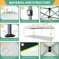 thumbnail image 3 of SANOPY 10' x 20' Outdoor Canopy Party Tent EZ Pop Up Canopy Commercial Instant Canopies Gazebo with Air Vent, 8 Stakes & 4 Ropes & 4 Sandbags for Beach Wedding Picnics Camping, 3 of 9