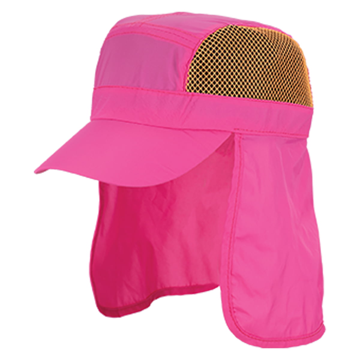 Panama Jack Kids Beach Hat - Nylon & Mesh, Sun Shield Neck Flap ...