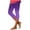 Purple, variant on ShiShine Capri Leggings for Women High Waist Yoga Capris Soft Stretch Workout Tight Pants Running Crop Trousers