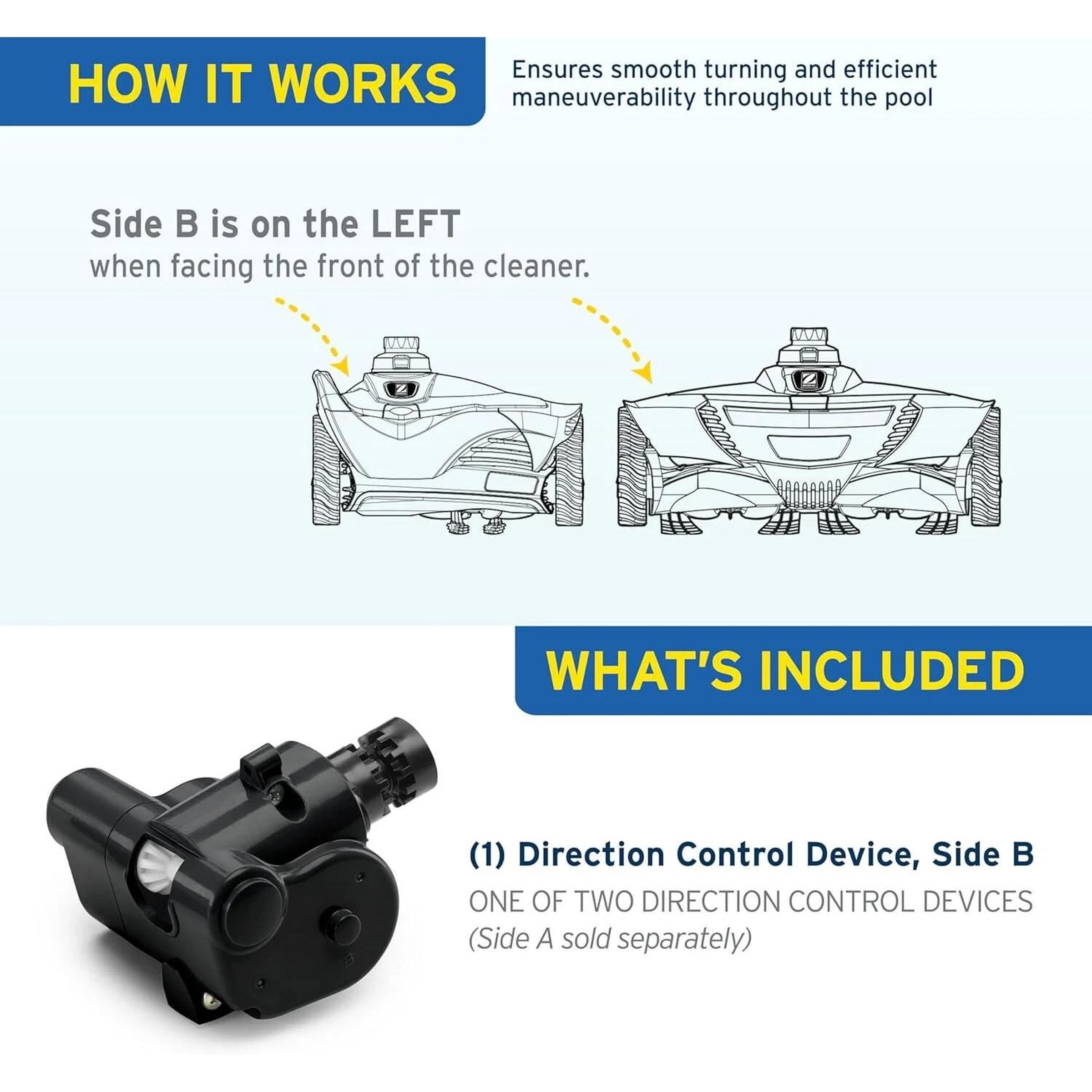 R0524800 Side B Direction Control Device Fit Zodiac Baracuda MX8 Pool Cleaner