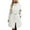 White, variant on Women's Long Trench Coat, Wool Blend Overcoat, Stand Collar Belted Jacket, Vintage Inspired Fall Winter Coat, Classic Mid-Length Outerwear with Pockets White M
