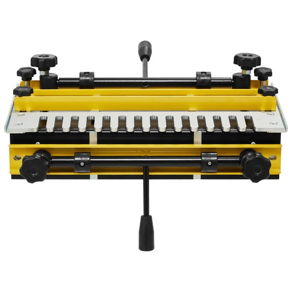 KFFKFF 12-inch Dovetail Jig with Router Bit and 1/2” Template, Woodworking Tool for Precise Alignment in Furniture and Cabinet Construction