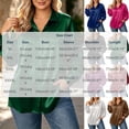 thumbnail image 4 of AKOEE Plus Size Shirts for Women Button Down Dressy Casual Soft Satin Long Sleeve XL-5X Lapel Collar Blouses (XL, Wine), 4 of 8
