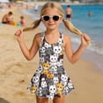 thumbnail image 3 of DISNIMO Girls Swimsuit Cat Printed One-Piece Bathing Suit with Skirt Sleeveless Soft U Neck Swimwear Quick Dry Swim Dress Hawaiian Summer Swimsuits for Kids Girls, 3 of 8