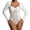 White, variant on Women Long Sleeve Sheer Mesh Bodysuit, Sexy Black Lace Underwire Shapewear, Perspective See Through Lingerie Hourglass Figure Shaping Jumpsuit