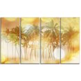 thumbnail image 2 of Palms in Serene Tropical Beach - Landscape Canvas Art Print, 2 of 3