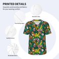 thumbnail image 3 of KLL Cute Tribal Leopards for Men's Baseball Shirts,Short Sleeve Casual Shirts Button Down Shirt for Men Beach Summer Wedding Shirt-Medium, 3 of 7