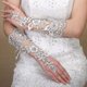 thumbnail image 2 of Nuevos accesorios de boda sin dedos, guantes de encaje con lentejuelas y diamantes de imitación para boda, guantes con encaje bordado con forma de palo y diamantes, guantes sin dedos con encaje hueco, 2 of 5