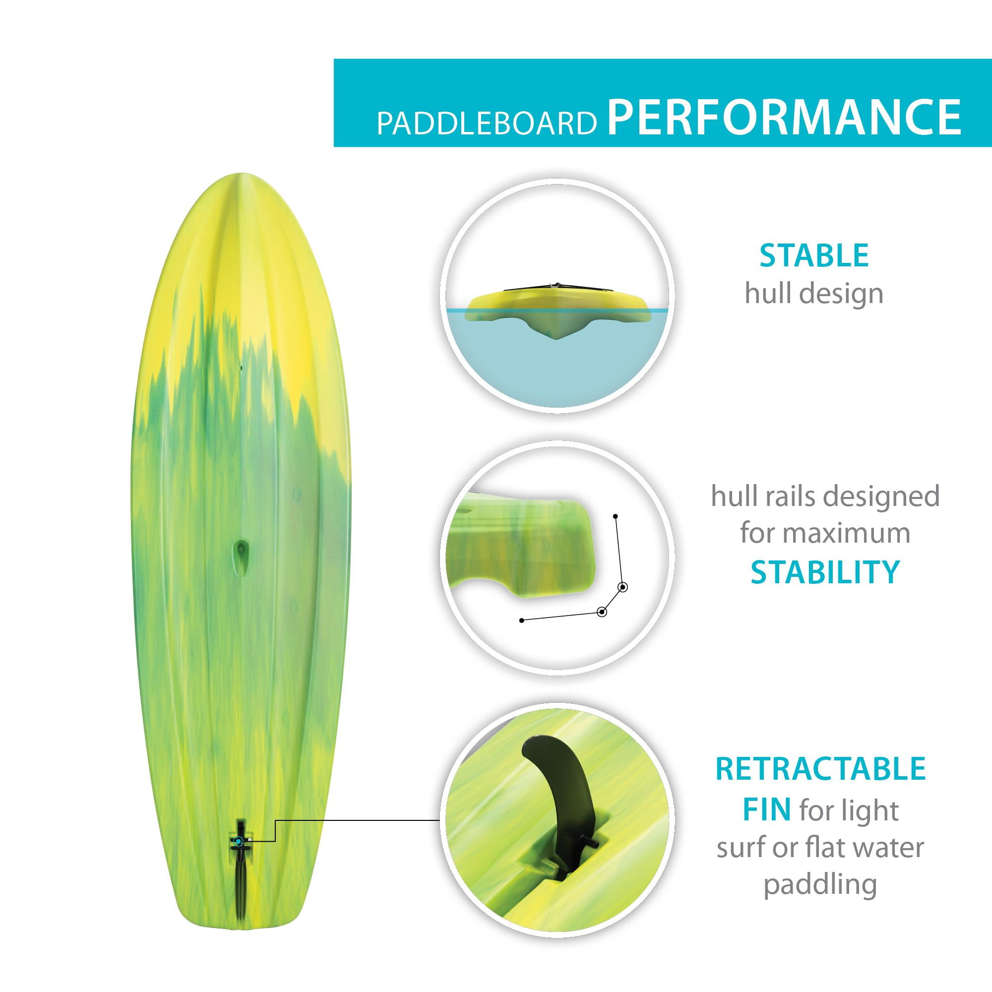 Lifetime Horizon 10 ft Stand-Up Paddle Board with Paddle, Lemongrass Fusion (91312)