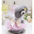 Puppy Skirt Dog Princess Dresses Tutu Flower and Sequin Dot Wedding
