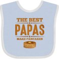 thumbnail image 3 of Inktastic Best Papas Make Pancakes Boys Baby Bib, 3 of 4