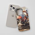 thumbnail image 3 of Motocross Rider For All iPhone Series Tough Phone Case Watercolor Art Beige Orange, 3 of 7