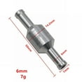 thumbnail image 1 of 6-12mm Inline One-Way Non-Return Check Valve Auminium Fuel Water Gas Air Vacuum, 1 of 7