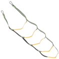 thumbnail image 1 of Marine Rope Ladder Wear-Resistant Kayak Ladder Green Nylon Webbing and Stainless Steel Hooks for Safety 1Set, 1 of 4