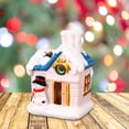 thumbnail image 3 of Maytalsory Resin Christmas Scene Snow House LED Decoration Desktop Village Set House Snowman 1Set, 3 of 6