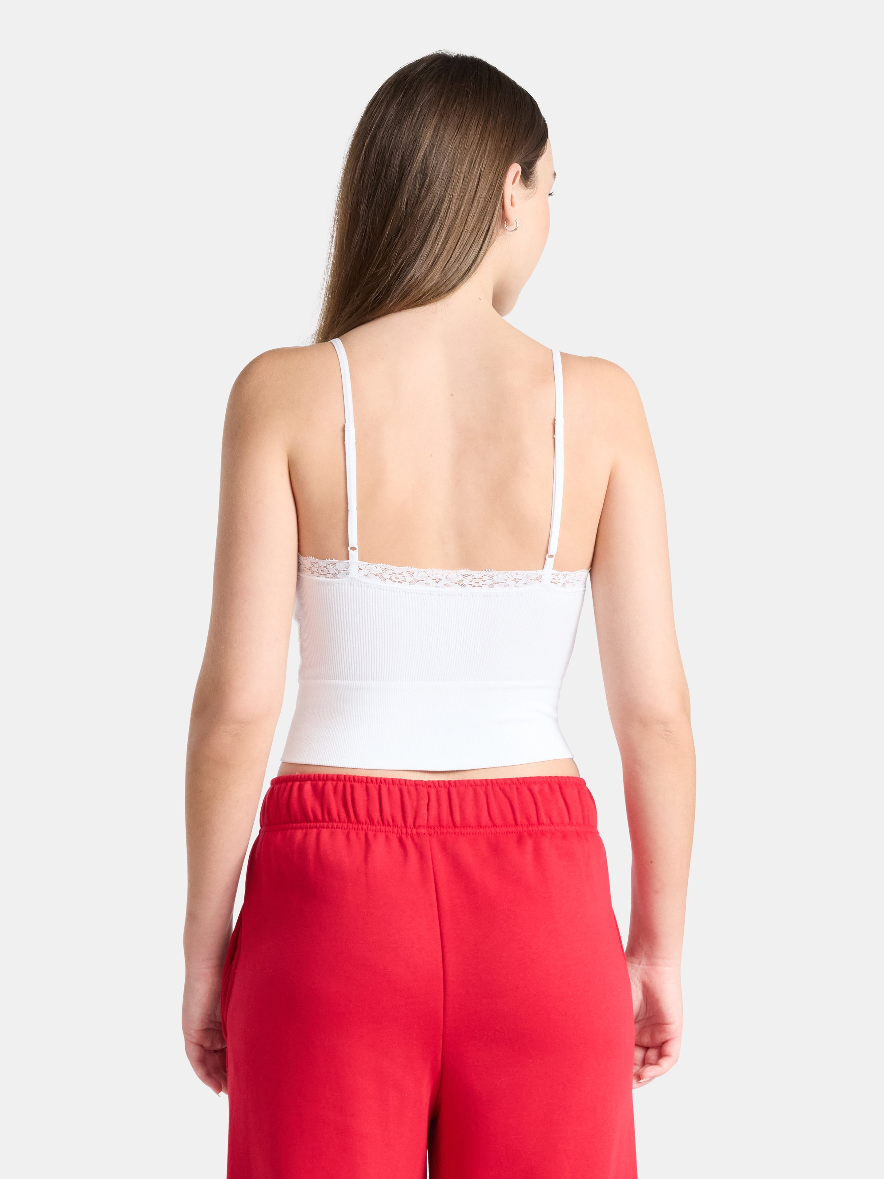 No Boundaries Lace Trim Cami Tank, Women's