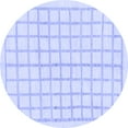 thumbnail image 1 of Ahgly Company Machine Washable Indoor Round Solid Blue Modern Area Rugs, 5' Round, 1 of 4