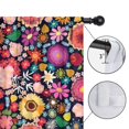 thumbnail image 4 of Blackout Kids Curtains,Pioneer Flower Floral Print Pattern Childrens Insulated Curtains Set Of 2,Bedroom Essentials,Toddler Room Decor 42"x54", 4 of 5