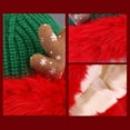 thumbnail image 5 of Womens Christmas Hat Plush Fur Knitted Funny Cute Winter Warm Beanie Hats Acrylic New Year Xmas Festive Gift, 5 of 6