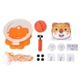 thumbnail image 1 of Portable Foldable Basketball Hoop for Kids Indoor Play Non-Puncture Design with Lion Fun Base Suction Mount Includes Ball Pump Net and Wall Hooks Suit_Perfect Gift, 1 of 5