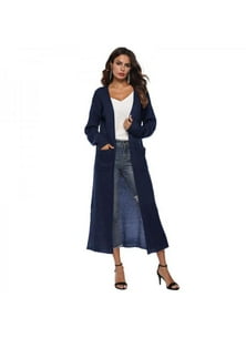 VICOODA Womens Long Open Front Drape Lightweight Maxi Loose Asymmetrical Hem Long Sleeve Split Cardigan Sweater Outerwear Pocket VICOODA Womens Long Open Front Drape Lightweight Maxi Loose Asymmetrical Hem Long Sleeve Split Cardigan Sweater Outerwear Pocket