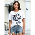 thumbnail image 2 of HAOMEILI Women's 100% Cotton Soccer Graphic T-Shirt, Casual Short Sleeve Tee for Everyday Wear, 2 of 8