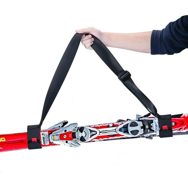 2 Pieces Porte Ski Bandouliere Reglable Sangle de Ski pour le Transport de Ski Walmart