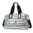 thumbnail image 1 of Bolsa deportiva para gimnasio, bolsa de viaje, bolsa de almacenamiento para ropa, bandolera multiusos. Plata, 1 of 9