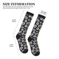 thumbnail image 4 of Sikiie Sloth with Donuts 1 Pairs Compression Socks for Men and Women 15-20 mmHg Running Support Socks, 4 of 7