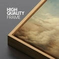 thumbnail image 4 of IDEA4WALL Extra Large Framed Canvas Print Wall Art Expansive Cloudscape Over Plains Classic Art Inspired Colorful Stripes Wall Decor Oversized Artwork Relax/Calm for Living Room - 60"x30", 4 of 5