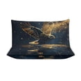 thumbnail image 3 of 3 Pcs Soft Bedding Set, Includes 1 Duvet Cover with Zipper And 2 Pillow Shams,A Powerful Eagle (1) Queen(90"×90"), 3 of 8