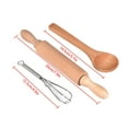 thumbnail image 3 of DPTALR 11pcs Kids Cooking And Baking Set Kitchen Costume Role Play Kits Apron Hat, 3 of 5