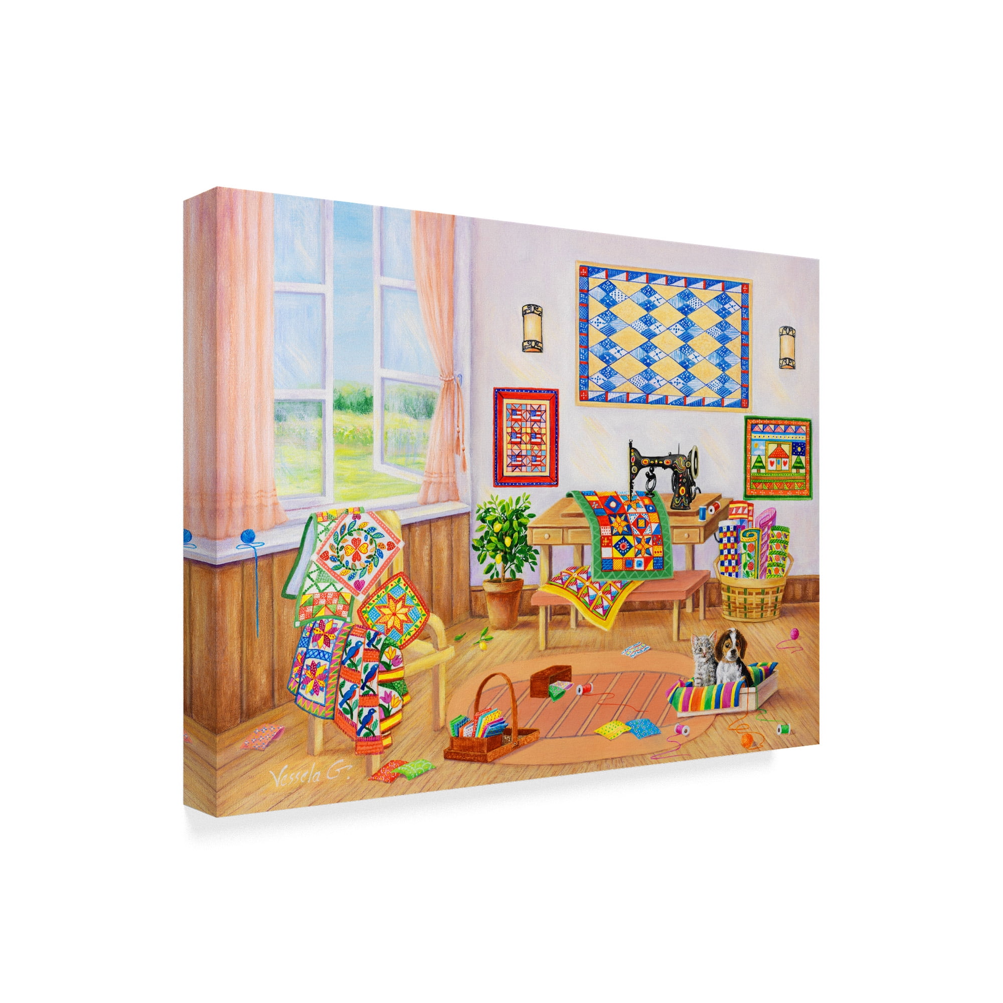 Trademark Fine Art 'We Didn't Do It' Canvas Art by Vessela G.