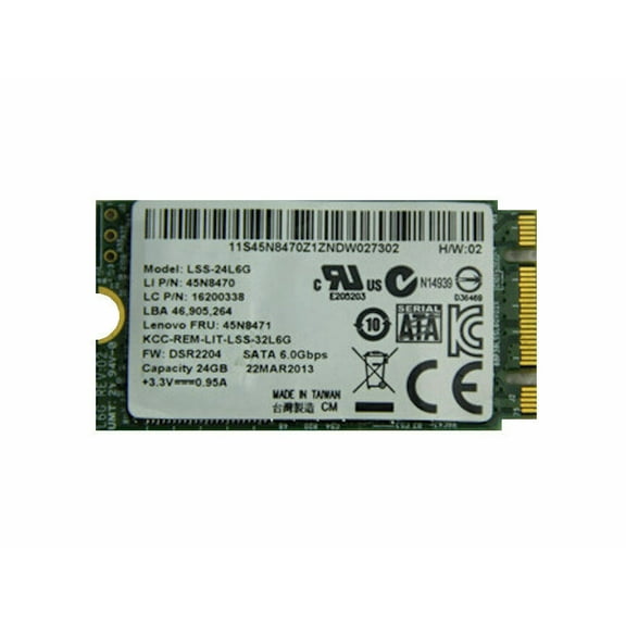 New Genuine Lenovo ThinkPad S531 SSD 24GB Cache Memory 45N8470 45N8471