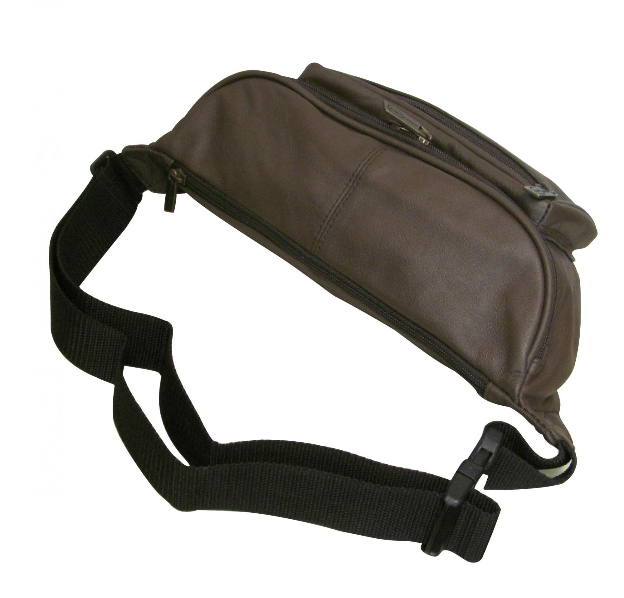 Jumbo Size Leather Fanny Pack