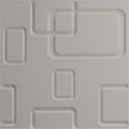thumbnail image 5 of Ekena Millwork 19 5/8"W x 19 5/8"H Odessa EnduraWall Decorative 3D Wall Panel, Textured Metallic Silver (12-Pack for 32.04 Sq. Ft.), 5 of 6
